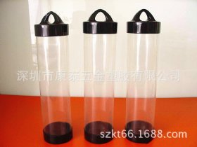 厂家供应PET透明圆筒 食品级包装35mm直径带挂钩盖