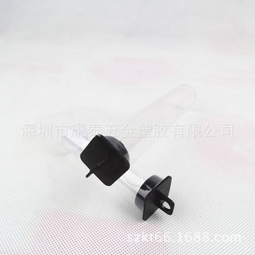 四方形挂钩盖 PET圆筒包装 27mm直径